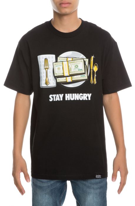 The Stay Hungry Tee in Black