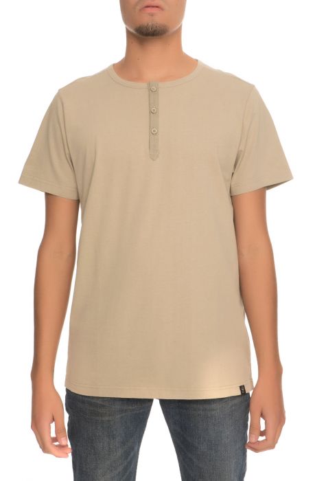 The Pod SS Henley in Brown Brown