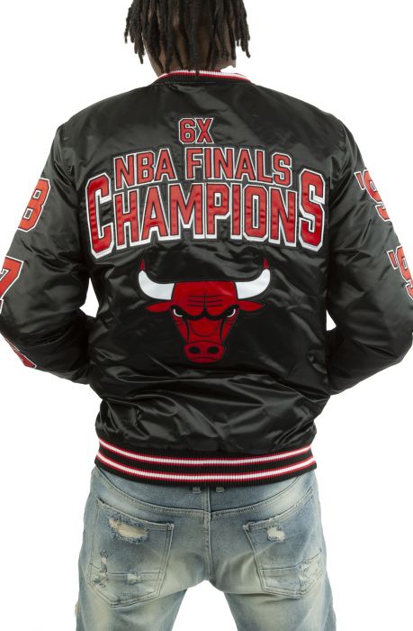 Maker of Jacket NBA Teams Jackets Chicago Bulls 6X Champion Finals Varsity