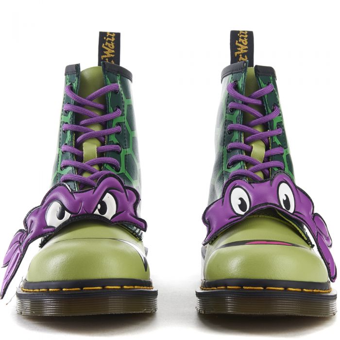 Dr. Martens Unisex: Ninja Turtle Donatello (Donnie) 8 Eye Boots