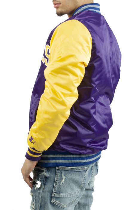 Purple/Yellow NBA Tough Season La Lakers Jacket