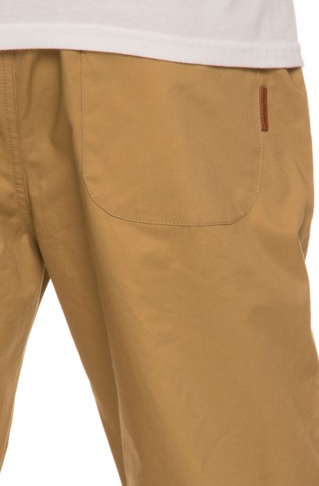 The Jones Standard Twill Jogger Pants in Khaki
