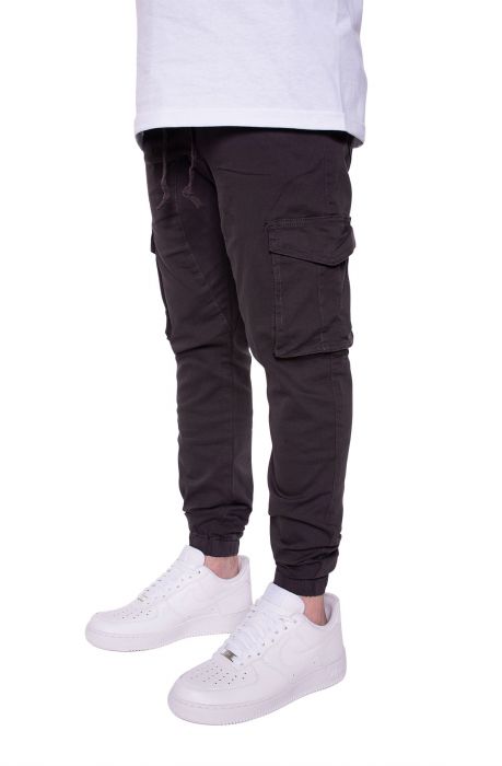 cargo twill joggers