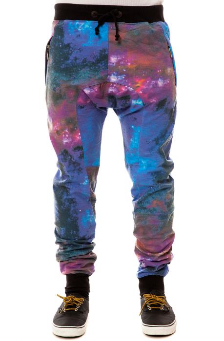 American Stitch Sweatpants Harem in Galaxy Blue