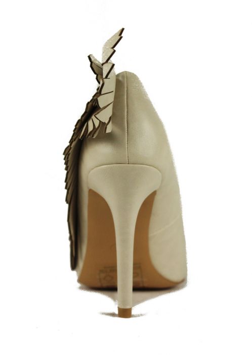 bone coloured heels