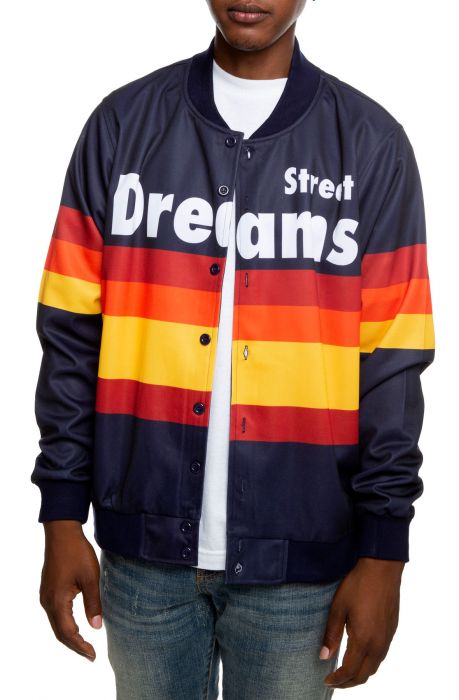STREET DREAMS Triple Play Jacket in Navy TP0730NVY - Karmaloop