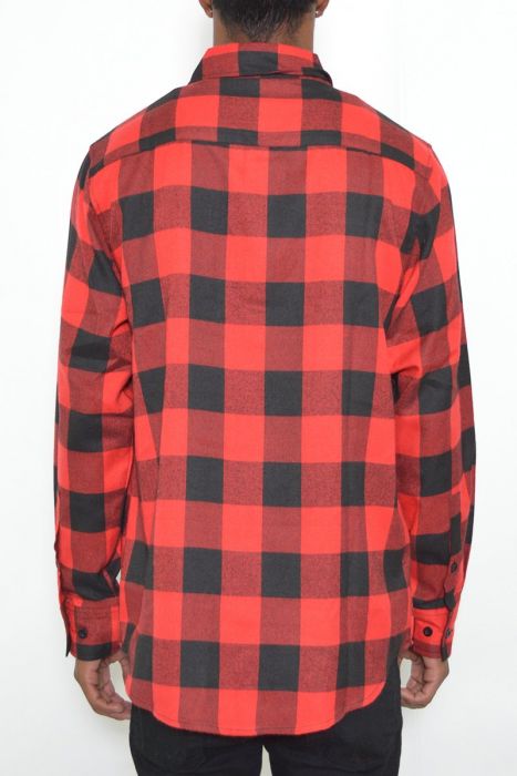 Weiv Full Plaid Checkered Flannel Fl101 Blkred Karmaloop