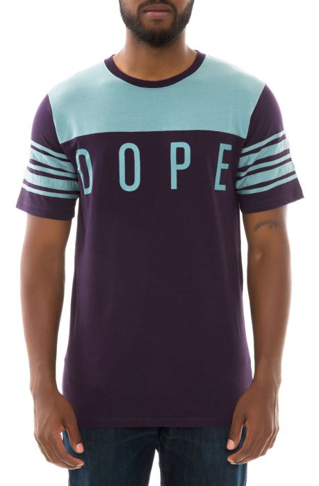 The Knockout Football Tee in Plum