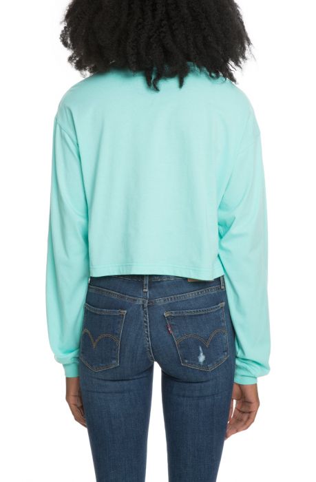The Harmony Crop Long Sleeve in Mint