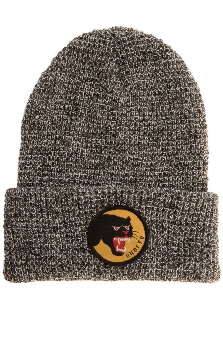 The Panther Beanie in Gray Heather