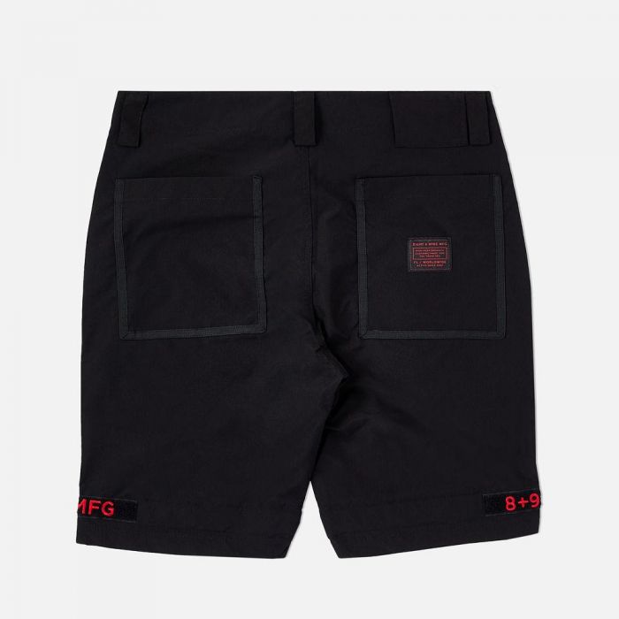 8&9 MFG Co. Strapped Up Shorts Rip Stop Bred SHRIPBRD-BLACKRED - Karmaloop