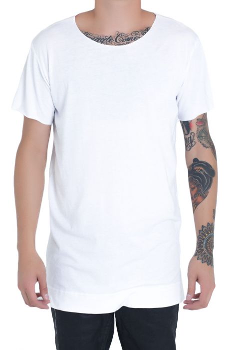 The SS Essential Tee in White White