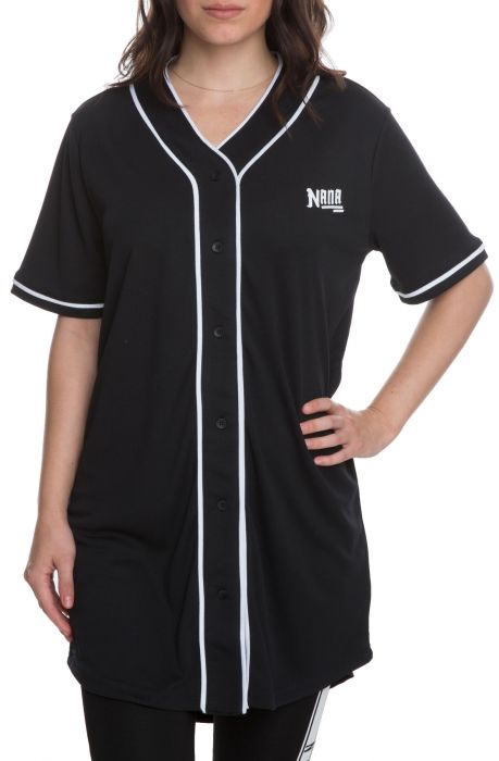 The Serenade Baseball Jersey in Black