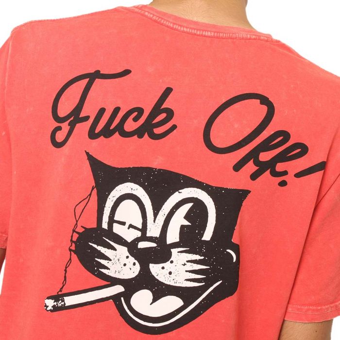 The Social Cat Vintage Pocket T-shirt in Red