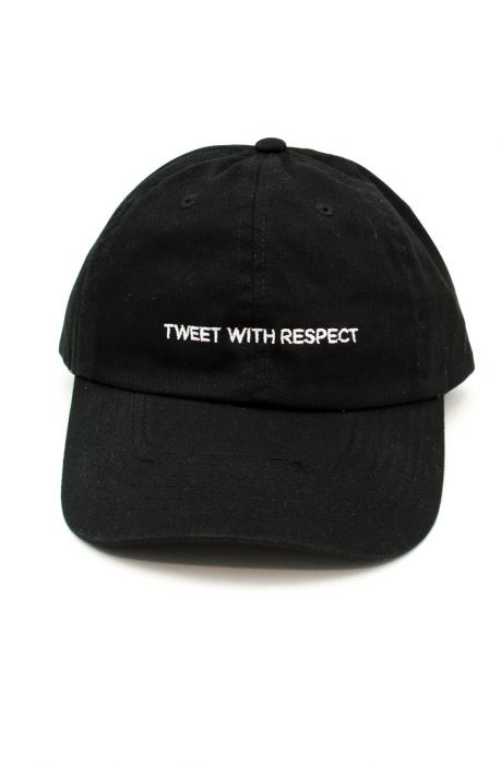 Tweet With Respect Dad Hat in Black