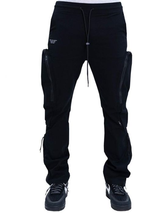 THE HIDEOUT CLOTHING Open Flared Cargo Pants Joggers HDTCLTHNG-38653A ...