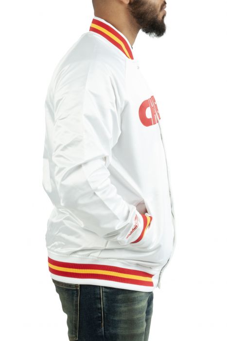 KANSAS CITY CHIEFS LIGHTWEIGHT SATIN JACKET STJKMG18013-KCCSCAR1