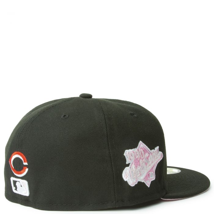 Men's New Era Black Cincinnati Reds Pastel Undervisor 59FIFTY Fitted Hat