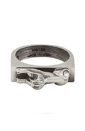 The Sphinx Ring - Antique Silver