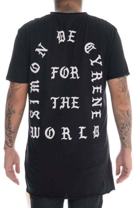 The For the World Taped Tee in Black