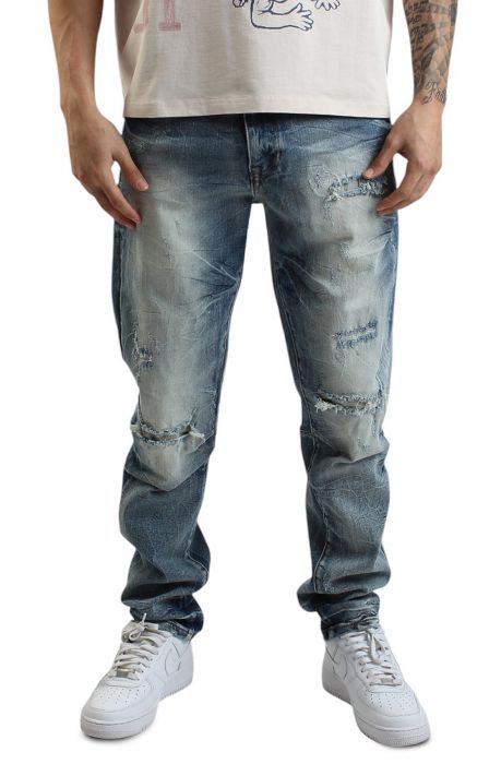 SMOKE RISE Rhodes Wave Wash Jeans JP24108SK-RHBLUE - Karmaloop