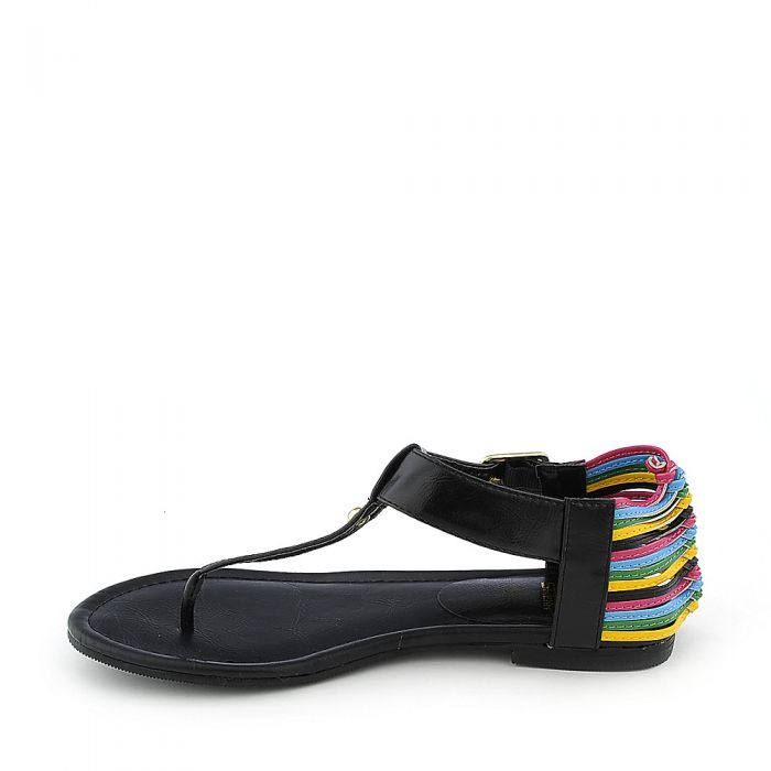 Yoana-S Thong Sandal Black/Multi-Color