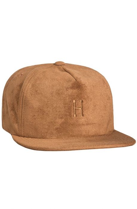 The Suede Strapback in Camel