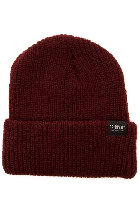The Knitted Beanie in Red