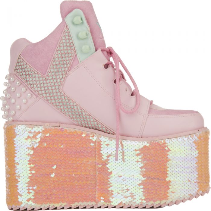 Qozmo Hi 2 Platform Sneakers in Pink 9