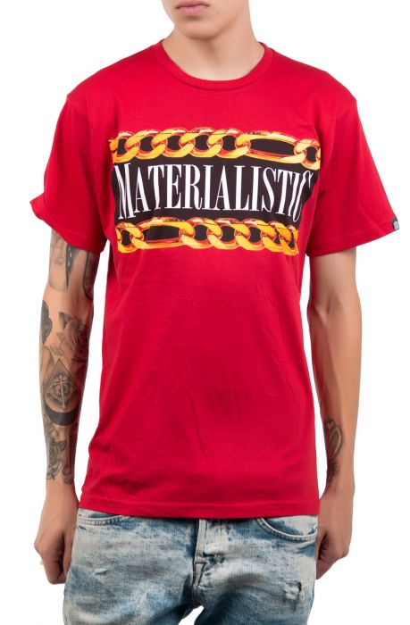 Materialistic Red Tee