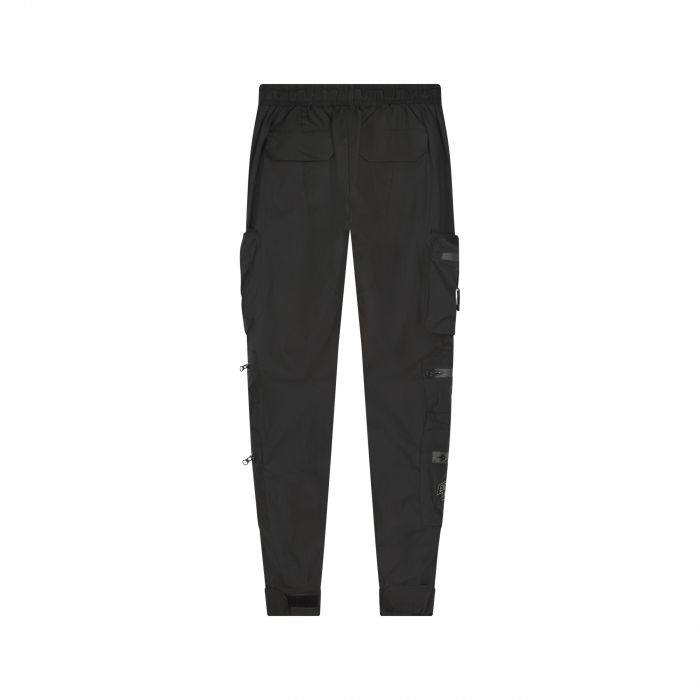 Combat Nylon Joggers Black