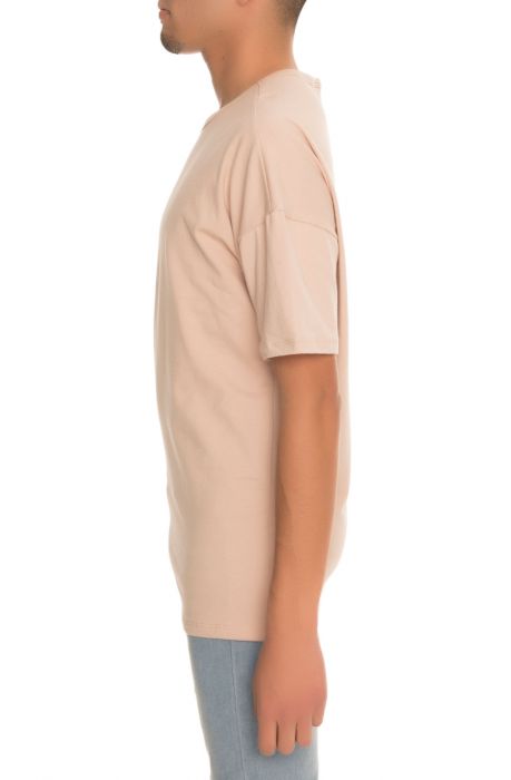The Drop Shoulder Box Fit French Terry Tee in Mocha