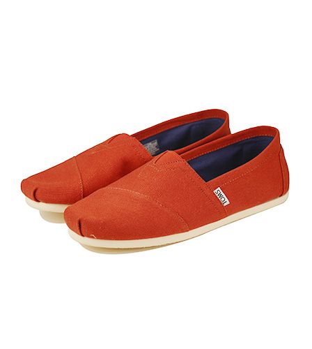 Toms for Men: Classic Picante Red Canvas