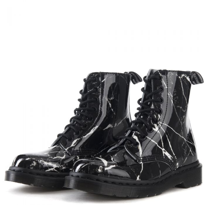Dr. Martens for Women: Pascal Black Marble Boots