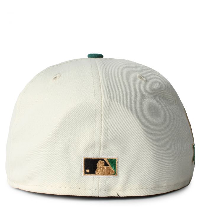 New Era Caps Seattle Mariners Camp Fitted Hat Beige/Green