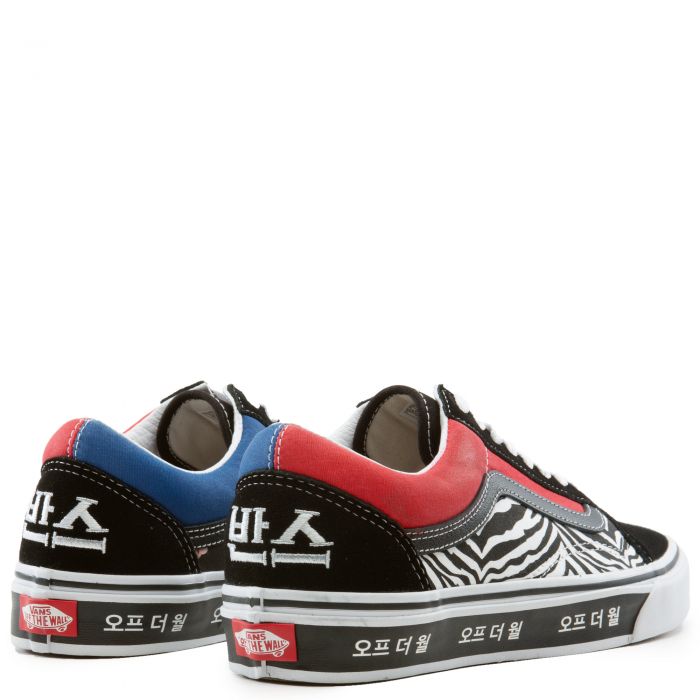 vans korean typography slip on