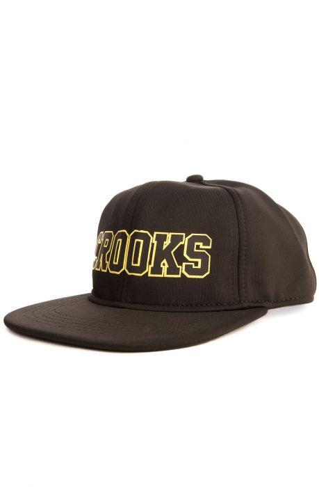 The Crooks Armada Snapback Hat in Black
