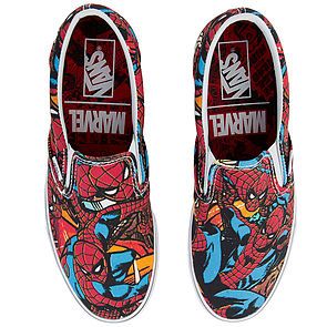 VANS The x Marvel Spider Man Classic Slip-On in Multi and Black