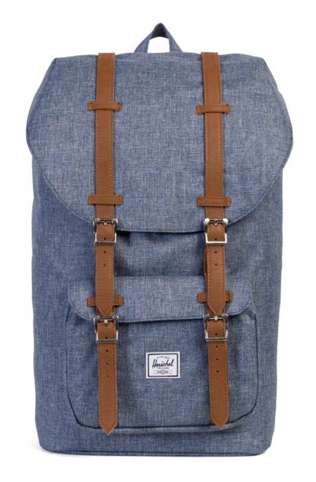The Little America Backpack in Dark Chambray Crosshatch