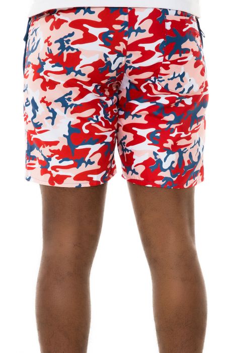The Warhol Boardshorts in Red Camo