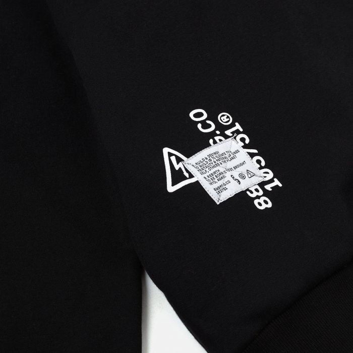 8&9 MFG CO Destroy Hooded Sweatshirt Black HSDESBLK - Karmaloop