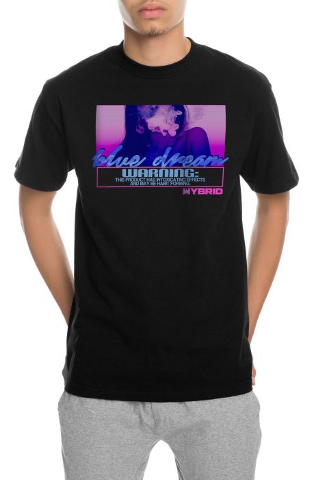 The Blue Dream Hybrid Tee in Black