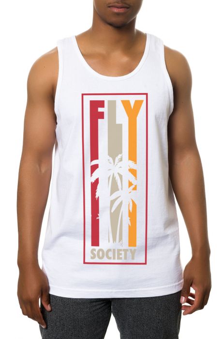 The Tall Palms Tank Top in White