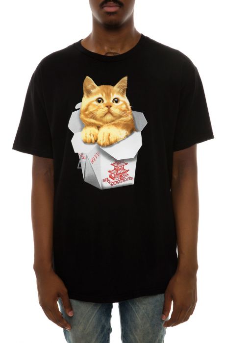The Kung Pao Meow Tee in Black
