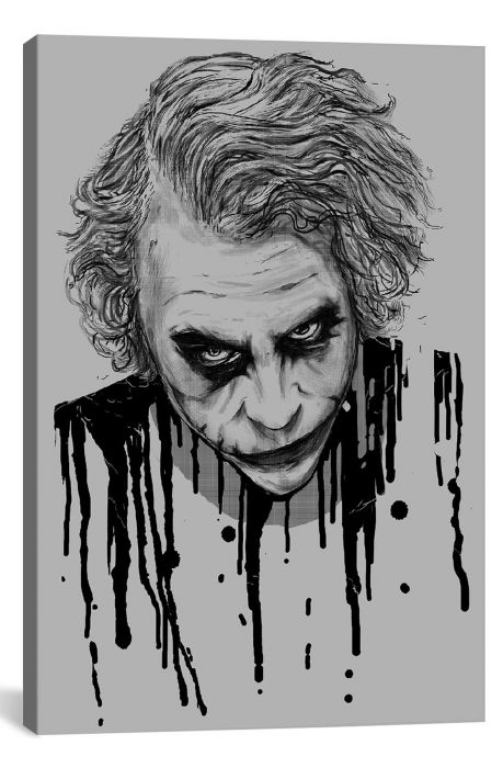 The Joker Gallery Wrapped Canvas Print 26 x 18 in Multi