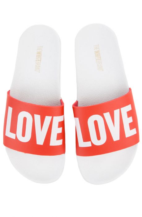 The LOVE Slides in White and Red
