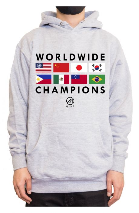 The Mint Flags 2 Pullover Hoodie in Heather