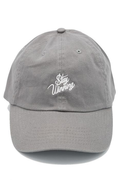Stay Winning Gray/White Dad Hat