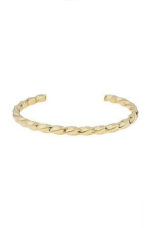 The Twist Cuff Bracelet Gold The Twist Cuff Bracelet Gold