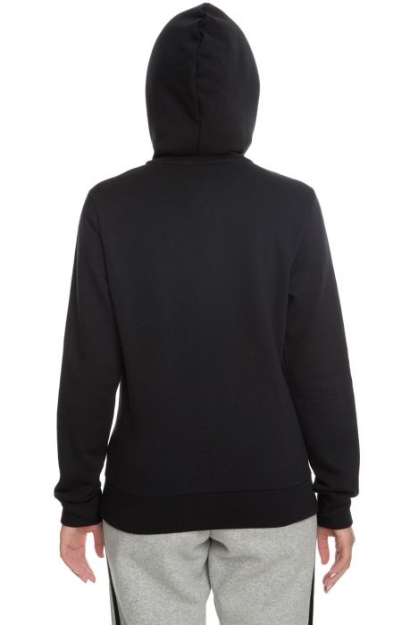 ADIDAS The Women's CO FL 3 Stripes Full Zip Hoodie in Black and White ...
